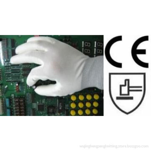 ESD/Carbon/Copper Palm Fit PU Glove (ST3010) (CE Certificated)